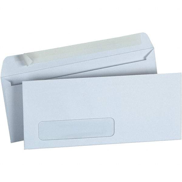Universal One - 4.13" Long x 9.63" Wide Peel-Off Self-Seal Business Envelope - White - Eagle Tool & Supply