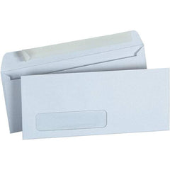 Universal One - 4.13" Long x 9.63" Wide Peel-Off Self-Seal Business Envelope - White - Eagle Tool & Supply
