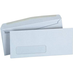 UNIVERSAL - 4.13" Long x 9.63" Wide Gummed Flap Plain White Envelope with Window - White - Eagle Tool & Supply