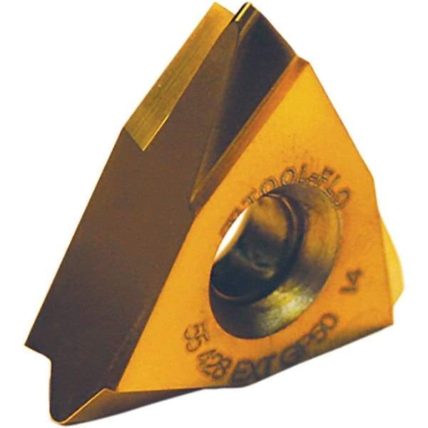 Tool-Flo - TNMC55 API Rotary Shoulder Connection Grade AC50F External On Edge Threading Insert - AlTiN Finish, 4" External TPI, 5/8" Inscribed Circle, Neutral Cut - Eagle Tool & Supply