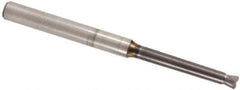 Seco - 4mm, 2 Flute, Single End, Solid Carbide, 0.3mm Corner Radius End Mill - 80mm OAL, 0° Helix, Right Hand Flute, 0.25mm LOC, Right Hand Cut, 28mm Extended Reach - Eagle Tool & Supply