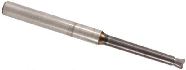 Seco - 5mm, 2 Flute, Single End, Solid Carbide, 0.4mm Corner Radius End Mill - 80mm OAL, 0° Helix, Right Hand Flute, 0.3mm LOC, Right Hand Cut, 25mm Extended Reach - Eagle Tool & Supply