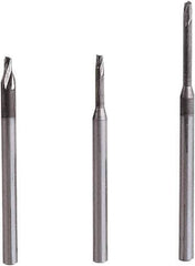 Seco - 0.6mm, 2 Flute, Single End, Solid Carbide, 0.05mm Corner Radius End Mill - 50mm OAL, 20° Helix, Right Hand Flute, 0.7mm LOC, Right Hand Cut, 2mm Extended Reach - Eagle Tool & Supply
