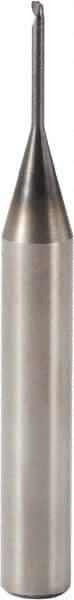 Seco - 1.5mm, 1 Flute, Single End, Solid Carbide, 0.1mm Corner Radius End Mill - 50mm OAL, 30° Helix, Right Hand Flute, 1.5mm LOC, Right Hand Cut, 5mm Extended Reach - Eagle Tool & Supply