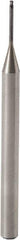 Seco - 0.5mm Diam, 0.38mm LOC, 2 Flute Solid Carbide Ball End Mill - MEGA-T Finish, Single End, 40mm OAL, 3mm Shank Diam, Spiral Flute - Eagle Tool & Supply