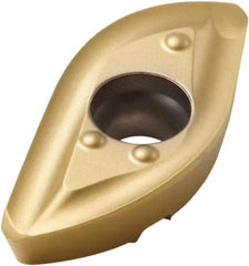 Seco - 218.20250 ME12 Grade F40M Carbide Milling Insert - TiAlN/TiN Finish, 0.394" Thick, 0.984" Corner Radius - Eagle Tool & Supply