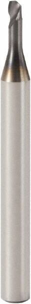 Seco - 2mm, 1 Flute, Single End, Solid Carbide, 0.1mm Corner Radius End Mill - 40mm OAL, 30° Helix, Right Hand Flute, 2mm LOC, Right Hand Cut, 6mm Extended Reach - Eagle Tool & Supply