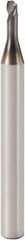 Seco - 2mm, 1 Flute, Single End, Solid Carbide, 0.1mm Corner Radius End Mill - 40mm OAL, 30° Helix, Right Hand Flute, 2mm LOC, Right Hand Cut, 6mm Extended Reach - Eagle Tool & Supply