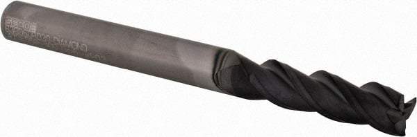 Seco - 6mm, 3 Flute, Single End, Solid Carbide, 0.3mm Corner Radius End Mill - 65mm OAL, 40° Helix, Right Hand Flute, 20mm LOC, Right Hand Cut - Eagle Tool & Supply