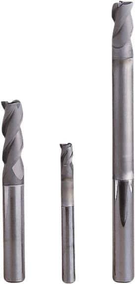 Seco - 4mm, 3 Flute, Single End, Solid Carbide, 0.3mm Corner Radius End Mill - 50mm OAL, 40° Helix, Right Hand Flute, 5mm LOC, Right Hand Cut, 20mm Extended Reach - Eagle Tool & Supply