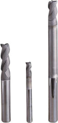 Seco - 3mm, 3 Flute, Single End, Solid Carbide, 0.2mm Corner Radius End Mill - 60mm OAL, 40° Helix, Right Hand Flute, 5mm LOC, Right Hand Cut, 25mm Extended Reach - Eagle Tool & Supply