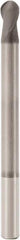Seco - 4mm Diam, 6mm LOC, 2 Flute Solid Carbide Ball End Mill - Diamond Finish, Single End, 40mm OAL, 4mm Shank Diam, Spiral Flute - Eagle Tool & Supply