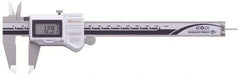 Mitutoyo - 0 to 150mm Range, 0.01mm Resolution, IP67 Electronic Caliper - Stainless Steel with 40mm Stainless Steel Jaws, 0.02mm Accuracy, SPC Output - Eagle Tool & Supply