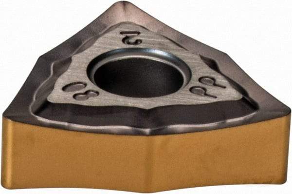 Iscar - WNMG432 PP Grade IC807 Carbide Turning Insert - TiN/TiAlN Finish, 80° Trigon, 1/2" Inscr Circle, 3/16" Thick, 1/32" Corner Radius - Eagle Tool & Supply