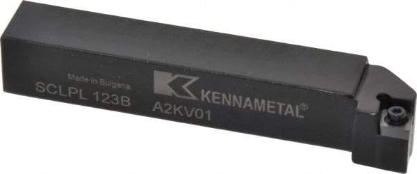 Kennametal - SCLP, Left Hand Cut, 5° Lead Angle, 3/4" Shank Height x 3/4" Shank Width, Positive Rake Indexable Turning Toolholder - 4-1/2" OAL, CP..32.5. Insert Compatibility, Series Screw-On - Eagle Tool & Supply
