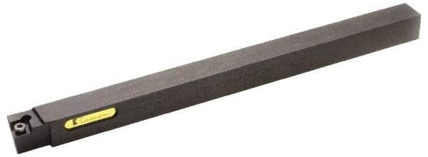 Kennametal - SCAC, Right Hand Cut, 16mm Shank Height x 16mm Shank Width, Neutral Rake Indexable Turning Toolholder - 125mm OAL, CC..09T3.. Insert Compatibility, Series Screw-On - Eagle Tool & Supply