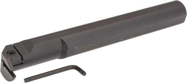 Kennametal - A-A4E, Internal, Right Hand, 0.63" Max Depth of Cut, 6mm Min Groove Width, Indexable Grooving Tool Holder - A4..06.. Insert Compatibility, 1-1/2" Shank Width, 304.8mm OAL, Through Coolant - Eagle Tool & Supply