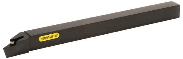 Kennametal - SVJB, Right Hand Cut, 3° Lead Angle, 16mm Shank Height x 16mm Shank Width, Neutral Rake Indexable Turning Toolholder - 100mm OAL, VB..1103.. Insert Compatibility, Series Screw-On - Eagle Tool & Supply
