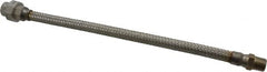 Made in USA - 18" OAL, 1/2" ID, 1,040 Max psi, Flexible Metal Hose Assembly - Eagle Tool & Supply