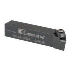 Kennametal - NP.., -5° Lead Angle NKLC External Left Hand Indexable Profiling Toolholder - 3/4" Shank Height x 3/4" Shank Width, 4" Long, Steel - Eagle Tool & Supply