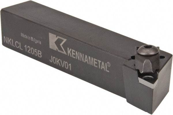 Kennametal - NP.., -5° Lead Angle NKLC External Left Hand Indexable Profiling Toolholder - 3/4" Shank Height x 3/4" Shank Width, 4-1/2" Long, Steel - Eagle Tool & Supply