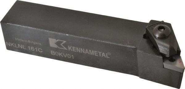 Kennametal - NP.., -5° Lead Angle NKLN External Left Hand Indexable Profiling Toolholder - 1" Shank Height x 1" Shank Width, 5" Long, Steel - Eagle Tool & Supply