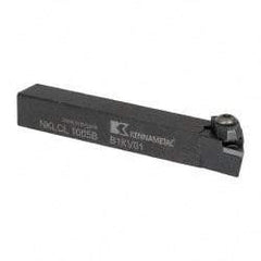 Kennametal - NP.., -5° Lead Angle NKLC External Left Hand Indexable Profiling Toolholder - 5/8" Shank Height x 5/8" Shank Width, 4-1/2" Long, Steel - Eagle Tool & Supply