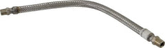 Made in USA - 24" OAL, 1/2" ID, 1,040 Max psi, Flexible Metal Hose Assembly - Eagle Tool & Supply