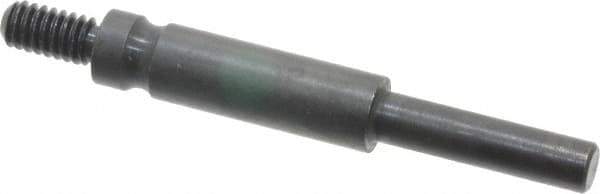 Made in USA - 1/4-20 Cross/Square Pad Mandrel - 3" Long x 1/4" Diam - Eagle Tool & Supply
