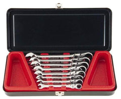 Blackhawk by Proto - 8 Piece, 5/16" to 3/4", Combination Wrench Set - Inch Measurement Standard, Full Polish Finish, Comes in Metal Case - Eagle Tool & Supply