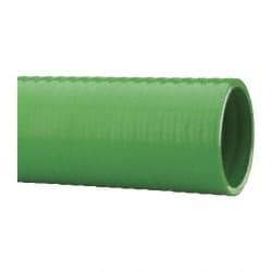 Made in USA - 2" Inside x 2-3/8" Outside Diam, PVC Liquid Suction & Discharge Hose - Green, 100' Long, 28 Vacuum Rating, 80 psi Working Pressure - Eagle Tool & Supply