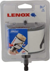 Lenox - 3-1/8" Diam, 1-1/2" Cutting Depth, Hole Saw - Bi-Metal Saw, Toothed Edge - Eagle Tool & Supply