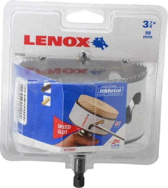 Lenox - 3-7/8" Diam, 1-1/2" Cutting Depth, Hole Saw - Bi-Metal Saw, Toothed Edge - Eagle Tool & Supply