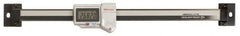 Mitutoyo - 0 to 100mm, 0.01mm Resolution Horizontal Electronic Linear Scale - 0.001 Inch Accuracy, Data Output, SR44 Battery - Eagle Tool & Supply