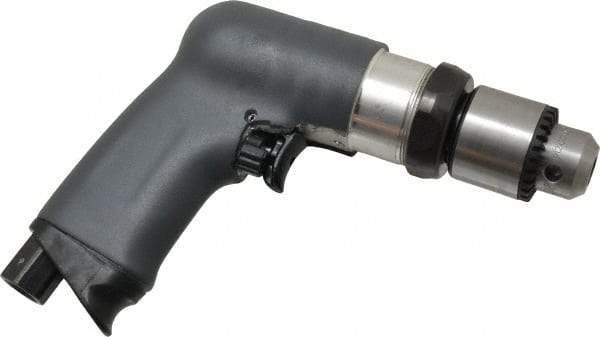 Ingersoll-Rand - 3/8" Reversible Keyed Chuck - Pistol Grip Handle, 2,000 RPM, 17 CFM, 0.4 hp, 90 psi - Eagle Tool & Supply