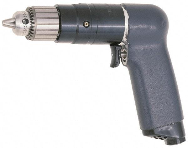 Ingersoll-Rand - 1/4" Keyed Chuck - Pistol Grip Handle, 3,100 RPM, 20 CFM, 0.51 hp, 90 psi - Eagle Tool & Supply