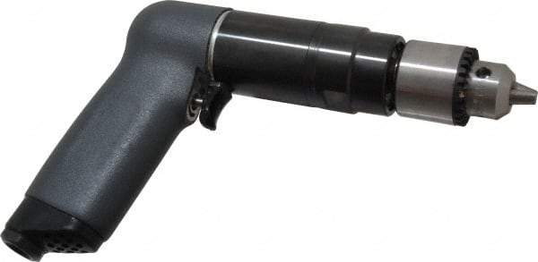 Ingersoll-Rand - 3/8" Keyed Chuck - Pistol Grip Handle, 350 RPM, 20 CFM, 0.51 hp, 90 psi - Eagle Tool & Supply