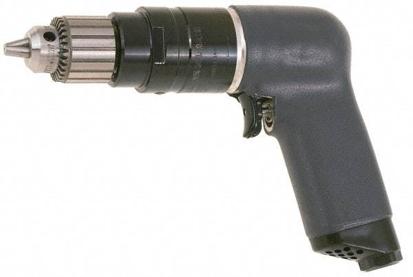 Ingersoll-Rand - 1/4" Keyed Chuck - Pistol Grip Handle, 6,000 RPM, 25 CFM, 0.75 hp, 90 psi - Eagle Tool & Supply