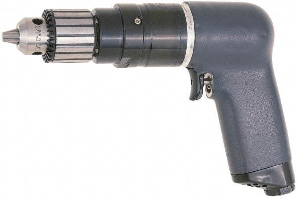 Ingersoll-Rand - 3/8" Keyed Chuck - Pistol Grip Handle, 1,400 RPM, 25 CFM, 0.75 hp, 90 psi - Eagle Tool & Supply