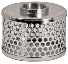 Kuriyama of America - 8" Hose, Round Hole Strainer - Plated Steel - Eagle Tool & Supply