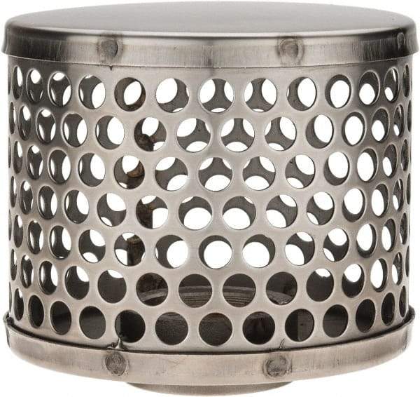 Dixon Valve & Coupling - 1-1/2" Hose, Round Hole Strainer - Stainless Steel - Eagle Tool & Supply