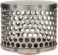 Dixon Valve & Coupling - 1-1/2" Hose, Round Hole Strainer - Stainless Steel - Eagle Tool & Supply