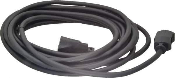 Southwire - 25', 14/3 Gauge/Conductors, Black Outdoor Extension Cord - 1 Receptacle, 15 Amps, UL SJEOW, NEMA 5-15P, 5-15R - Eagle Tool & Supply