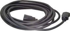 Southwire - 25', 14/3 Gauge/Conductors, Black Outdoor Extension Cord - 1 Receptacle, 15 Amps, UL SJEOW, NEMA 5-15P, 5-15R - Eagle Tool & Supply