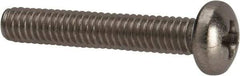 Value Collection - #8-32 UNC, 1" Length Under Head Phillips Drive Machine Screw - Pan Head, Grade 316 Stainless Steel, Uncoated, Without Washer - Eagle Tool & Supply