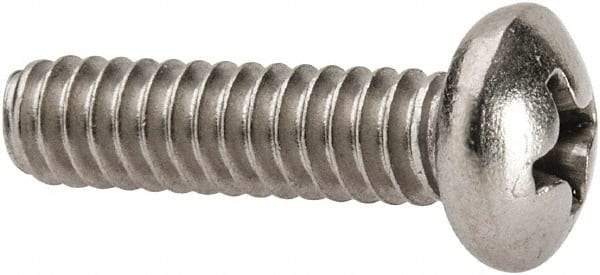 Value Collection - #10-24 UNC, 3/4" Length Under Head Phillips Drive Machine Screw - Pan Head, Grade 316 Stainless Steel, Uncoated, Without Washer - Eagle Tool & Supply