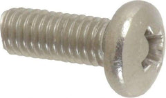 Value Collection - #10-32 UNF, 1/2" Length Under Head Phillips Drive Machine Screw - Pan Head, Grade 316 Stainless Steel, Uncoated, Without Washer - Eagle Tool & Supply
