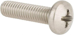 Value Collection - #10-32 UNF, 3/4" Length Under Head Phillips Drive Machine Screw - Pan Head, Grade 316 Stainless Steel, Uncoated, Without Washer - Eagle Tool & Supply