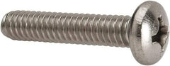 Value Collection - 1/4-20 UNC, 1-1/4" Length Under Head Phillips Drive Machine Screw - Pan Head, Grade 316 Stainless Steel, Uncoated, Without Washer - Eagle Tool & Supply