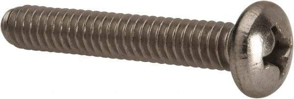Value Collection - 1/4-20 UNC, 1-1/2" Length Under Head Phillips Drive Machine Screw - Pan Head, Grade 316 Stainless Steel, Uncoated, Without Washer - Eagle Tool & Supply